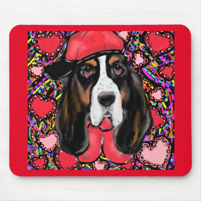 Tapis De Souris Basset Hound (Devant)