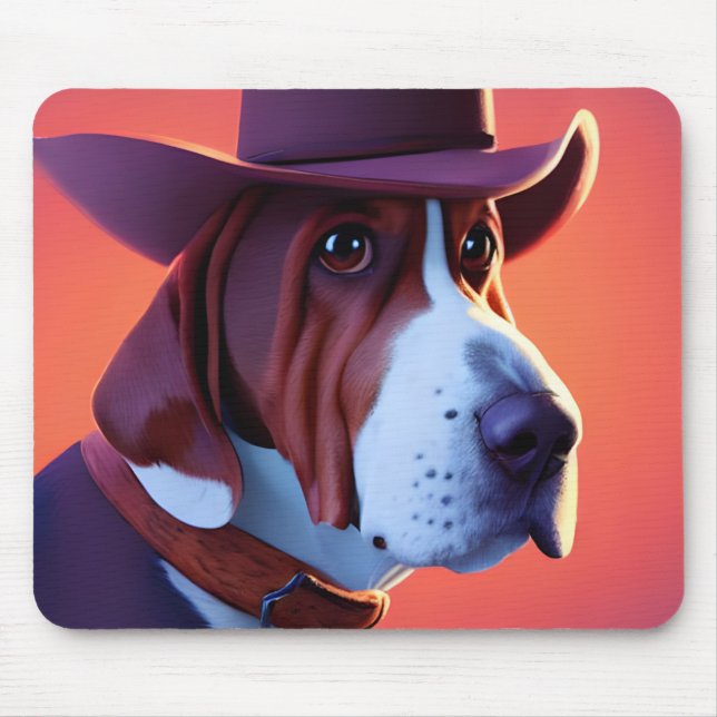 Tapis De Souris Basset Hound (Devant)
