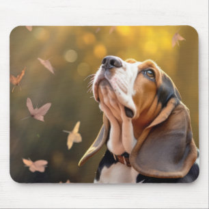 Tapis De Souris Basset Hound Chien Animal animal animal animal pai