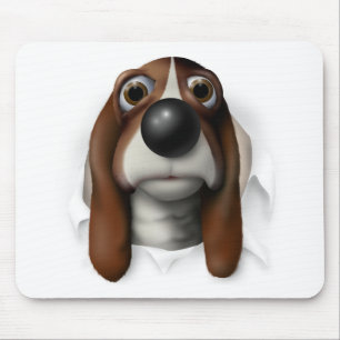 Tapis De Souris Basset Hound éclatant
