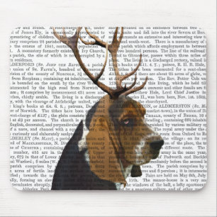 Tapis De Souris Basset Hound et Antlers
