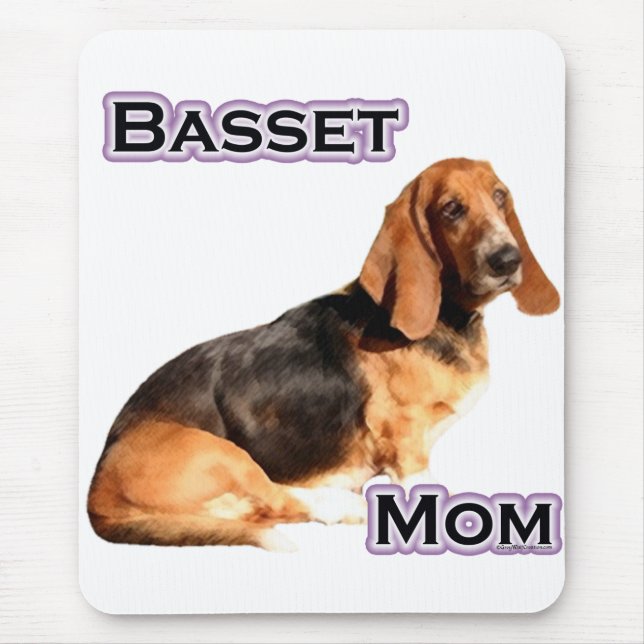 Tapis De Souris Basset Hound Maman 4 (Devant)