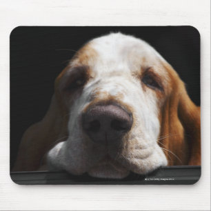 Tapis De Souris Basset Hound reposant sa tête
