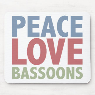 Tapis De Souris Bassons d'amour de paix
