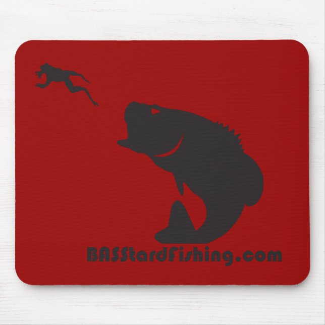 Tapis De Souris BASStard pêchant Mousepad (Devant)
