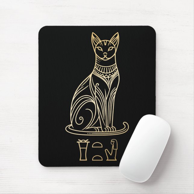 Tapis De Souris Bastet, déesse égyptienne des chats. Nom dans les  (Avec souris)