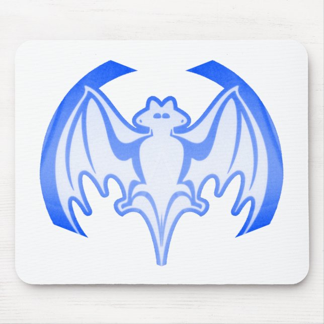 Tapis De Souris Bat Blue Inv Le MUSÉE Zazzle Cadeaux (Devant)