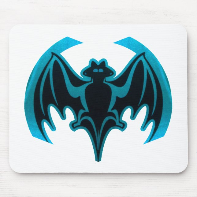Tapis De Souris Bat Cyan Le MUSÉE Zazzle Cadeaux (Devant)