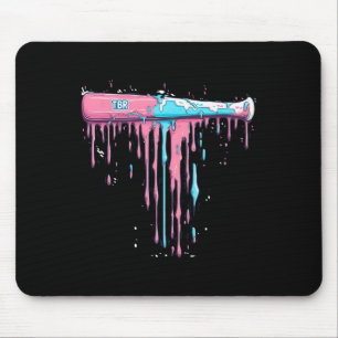 Tapis De Souris Bat De Baseball Avec Épersion Lèchement Pour Le Ba