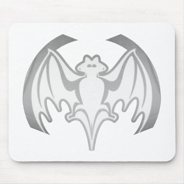 Tapis De Souris Bat Gray Inv Le MUSÉE Zazzle Cadeaux (Devant)