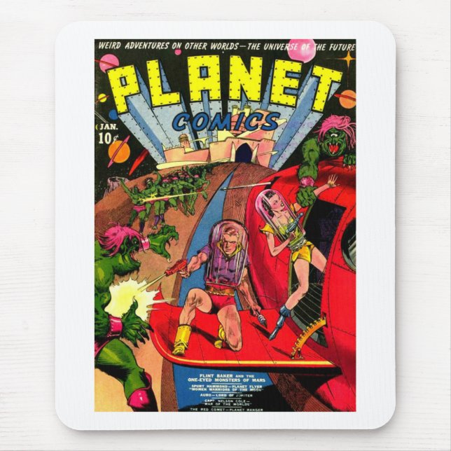 Tapis De Souris Bataille des monstres de l'un espace d'oeil (Devant)