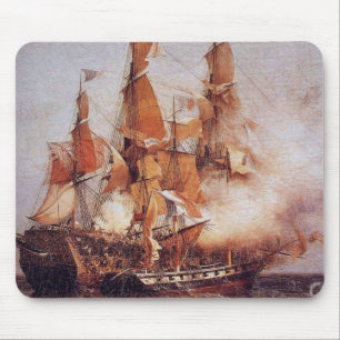 Tapis De Souris Bataille navale entre le Confiance et la voie HMP
