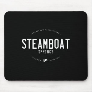 Tapis De Souris Bateau à vapeur Colorado Graphisme Perturbé Vintag