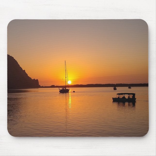 Tapis De Souris Bateau à voile Sunset Morro Bay (Devant)