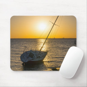 Tapis De Souris Bateau à voile Sunset nautique naufrage Gulf Breez