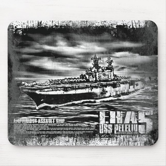 Tapis De Souris Bateau d'assaut amphibie Peleliu Mousepad (Devant)
