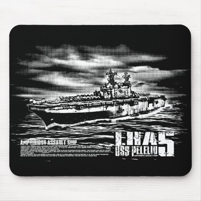 Tapis De Souris Bateau d'assaut amphibie Peleliu Mousepad (Devant)