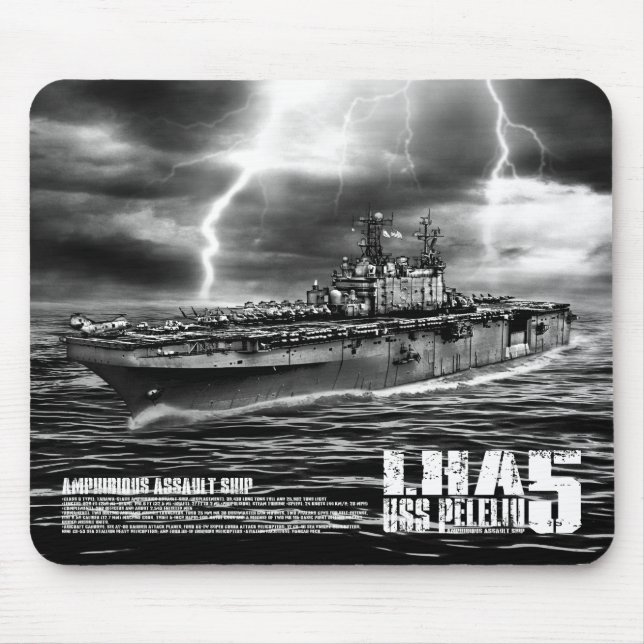 Tapis De Souris Bateau d'assaut amphibie Peleliu Mousepad (Devant)