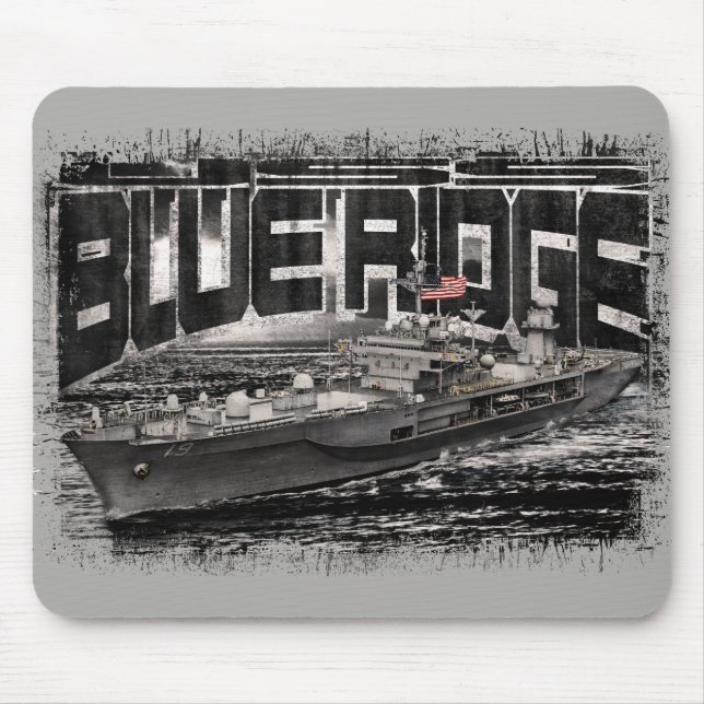 Tapis De Souris Bateau de commandement Blue Ridge Mousepad (Devant)