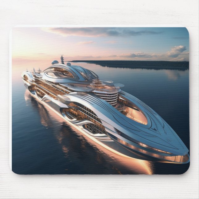 Tapis De Souris Bateau de croisière Concept Souris (Devant)