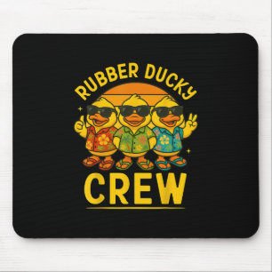 Tapis De Souris Bateau de croisière Famille Canard en caoutchouc Î