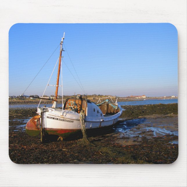 Tapis De Souris Bateau de pêche à Guernesey (Devant)