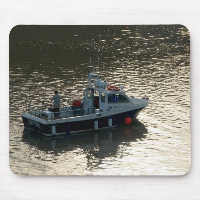 Tapis De Souris Bateau de pêche, Baie Cardiff (Devant)