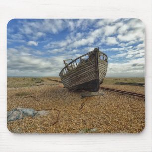 Tapis De Souris Bateau de pêche en bois abandonné Dungeness