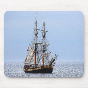 Tapis De Souris Bateau de pêche nautique Ciel bleu