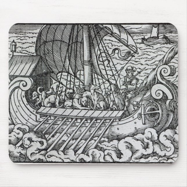 Tapis De Souris Bateau de Viking (Devant)