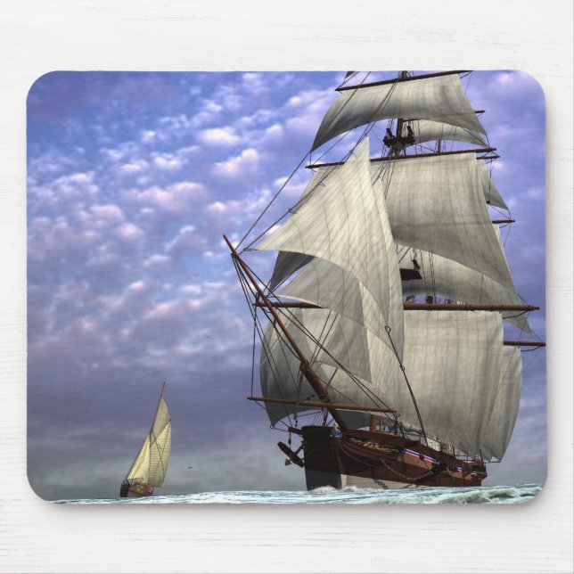 Tapis De Souris Bateau et ketch grands (Devant)