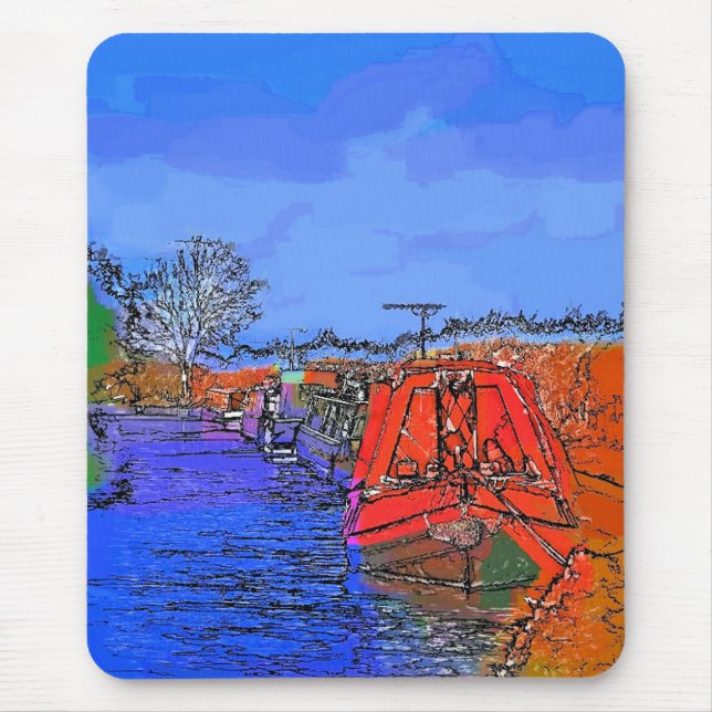 TAPIS DE SOURIS BATEAUX DE CANAL (Devant)