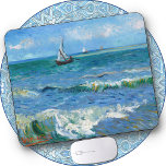 Tapis De Souris Bateaux de pêche/mer à Saintes-Maries -van Gogh<br><div class="desc">Image d'une peinture de Vincent van Gogh de "Bateaux de pêche et paysage marin aux Saintes-Maries" sur une affiche de souris. ► Personnalisez en ajoutant du texte personnalisé,  une petite image et/ou un logo. Fait un cadeau classe pour l'art classique ou Vincent van Gogh fan.</div>