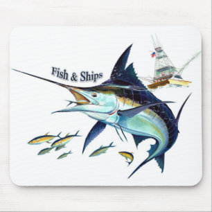 Tapis De Souris bateaux des poissons n