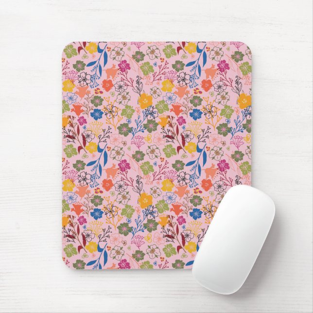 Tapis De Souris Batik Moderne Victoria Rose (Avec souris)