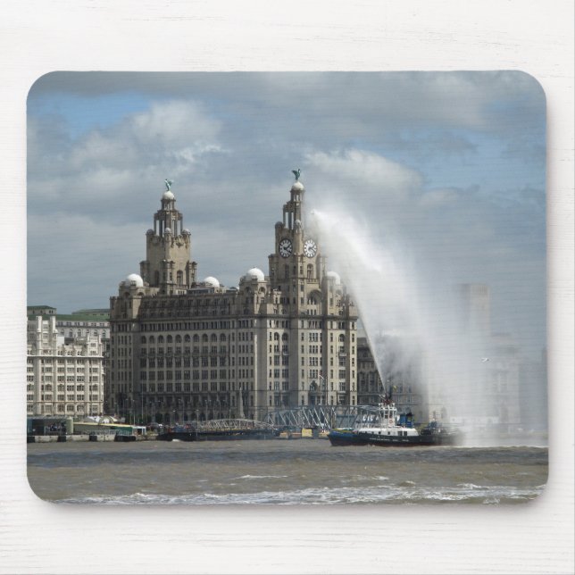 Tapis De Souris Bâtiment de foie Liverpool - Mousepad (Devant)