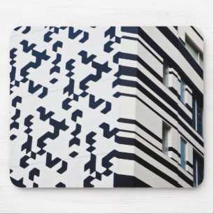 Tapis De Souris Bâtiment moderne noir et blanc à Hong Kong