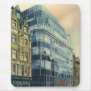 Tapis De Souris Bâtiment vintage du Daily Express sur Fleet Street