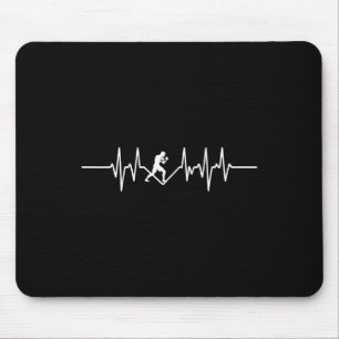 Tapis De Souris Battement de coeur d'un passionné de kickboxing MM
