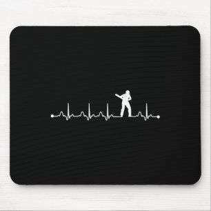 Tapis De Souris Battement de coeur Ekg pour joueur de cricket 