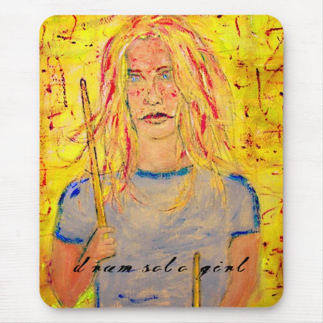 Tapis De Souris batterie solo fille (Devant)