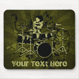Tapis De Souris Batteur vintage abstrait