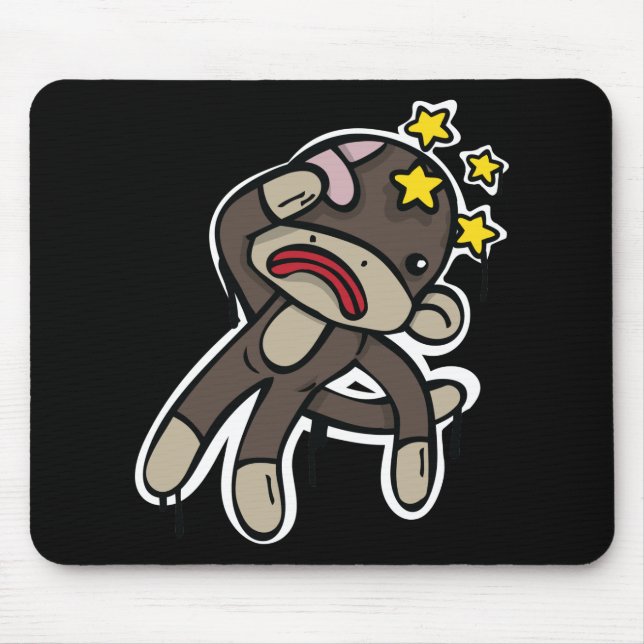 Tapis De Souris Battez SOCK MONKEY (Devant)