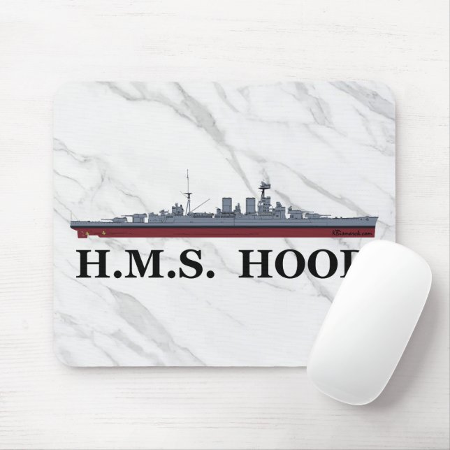 Tapis De Souris Battlecruiser Hood Mousepad (Avec souris)