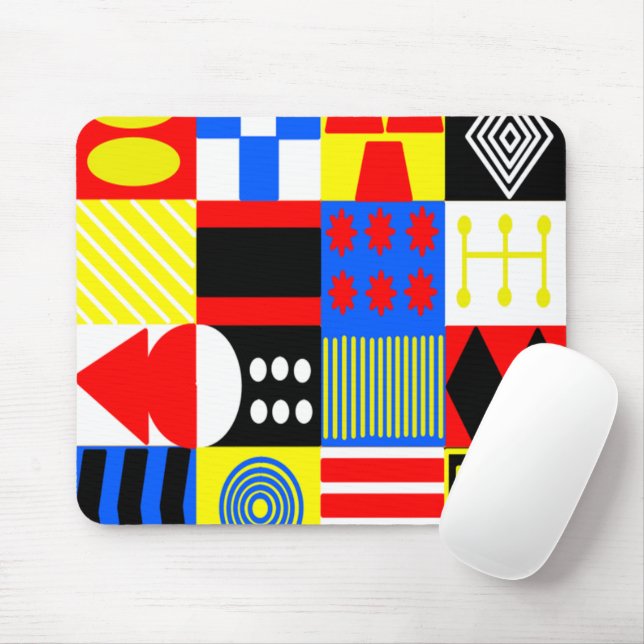 Tapis De Souris Bauhaus Shapes (Avec souris)