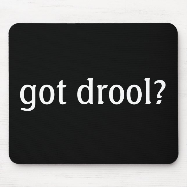 Tapis De Souris Bave obtenue par noir ? Mousepad (Devant)