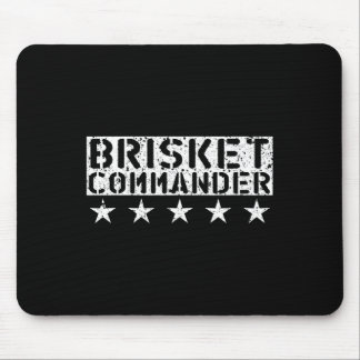 Tapis De Souris [bbq Dude] Brisket Commander Bbq Shirt 