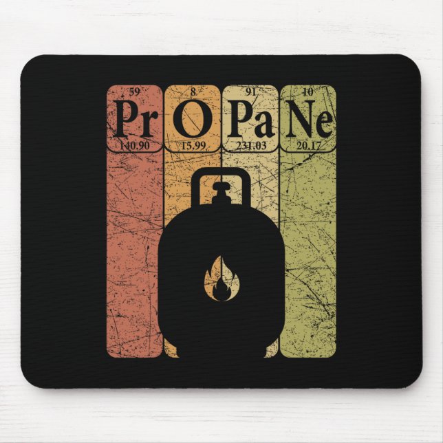 Tapis De Souris Bbq Propane Éléments de table périodique Grill Bbq (Devant)