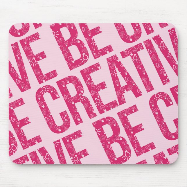 Tapis De Souris Be Creative Motif Word Art Exemples Motif Art (Devant)