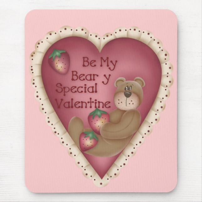 Tapis De Souris Be My Beary Special Valentine Mousepad (Devant)